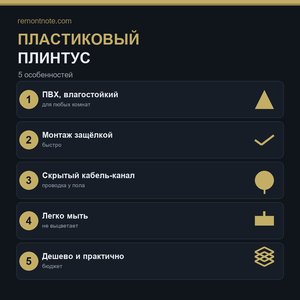 Пластиковый плинтус