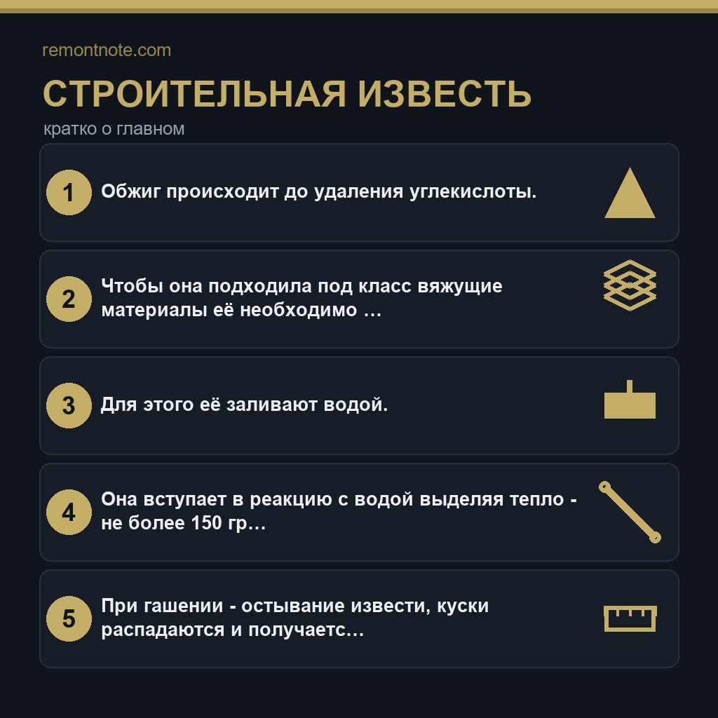 Строительная известь