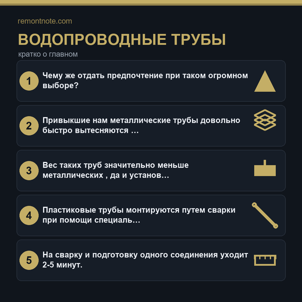 Водопроводные трубы