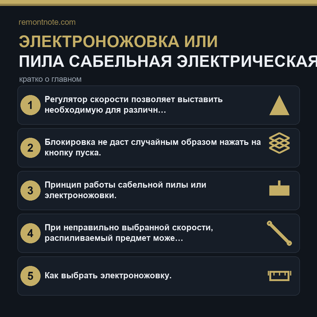 Электроножовка или пила сабельная электрическая