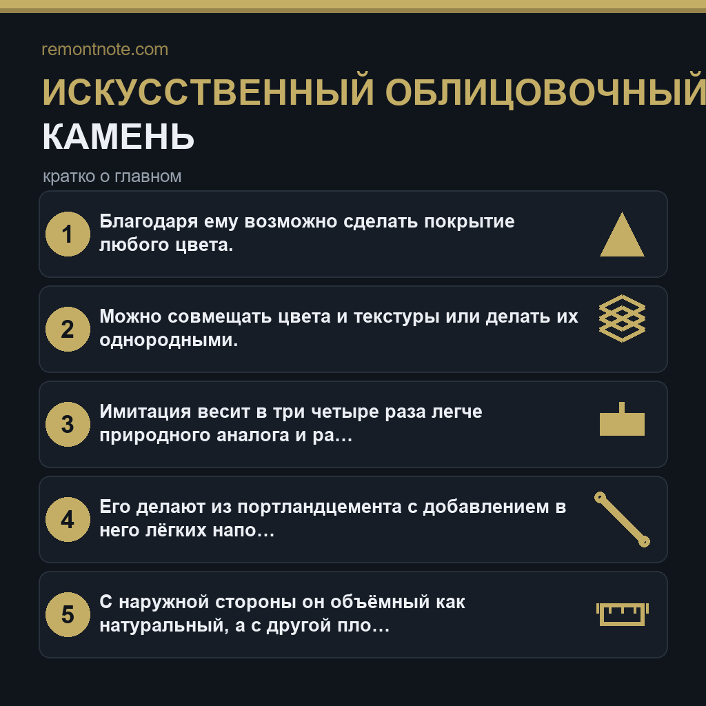 Искусственный облицовочный камень