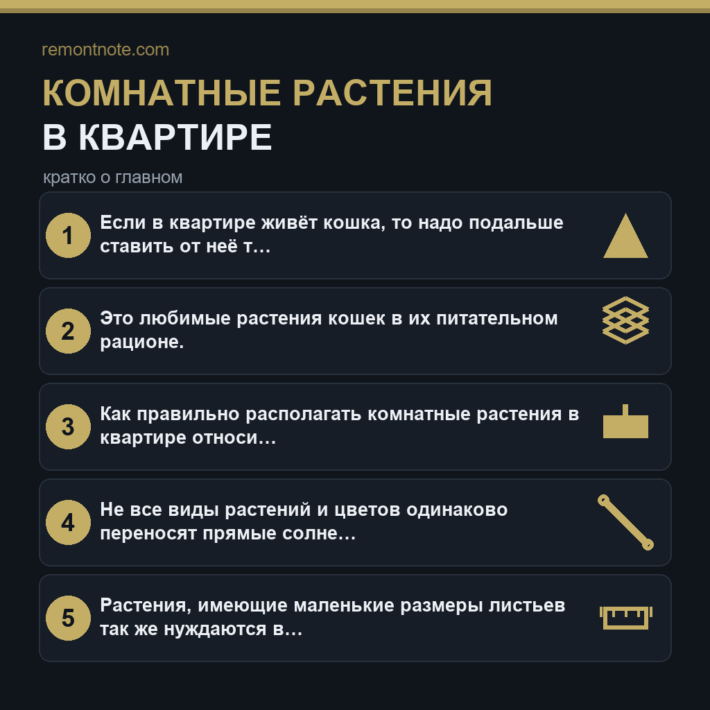 Комнатные растения в квартире