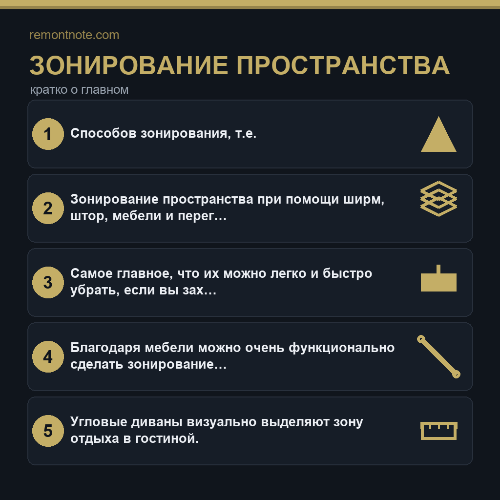 Зонирование пространства