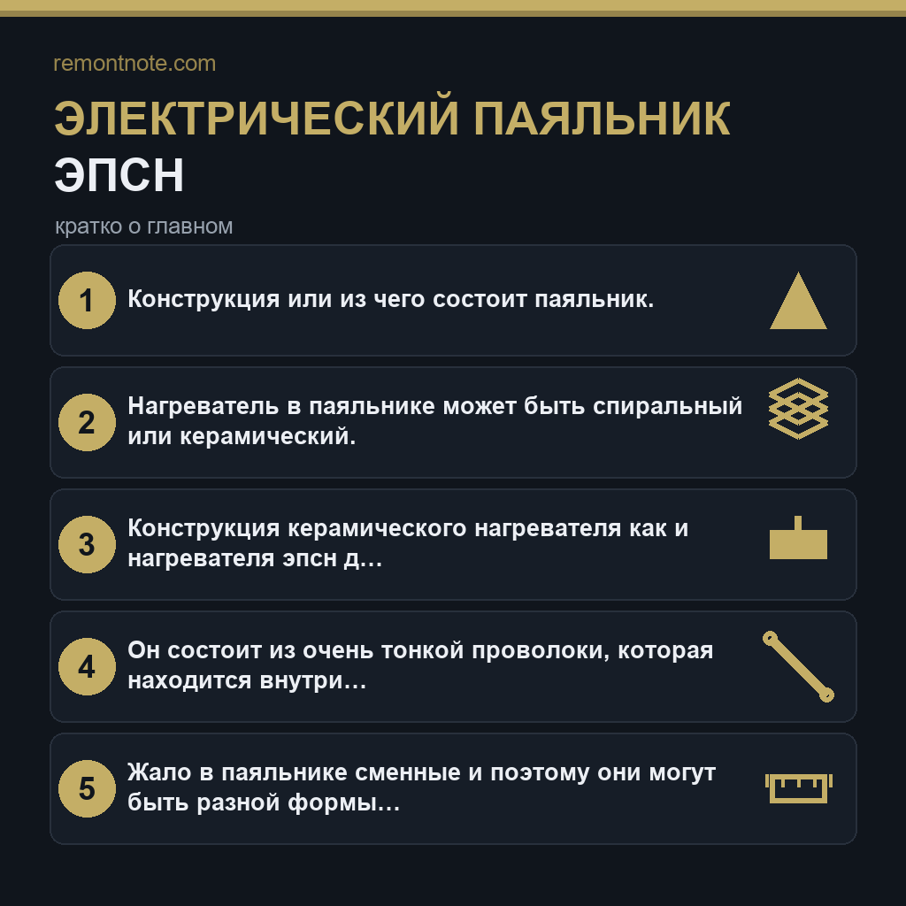 Электрический паяльник эпсн