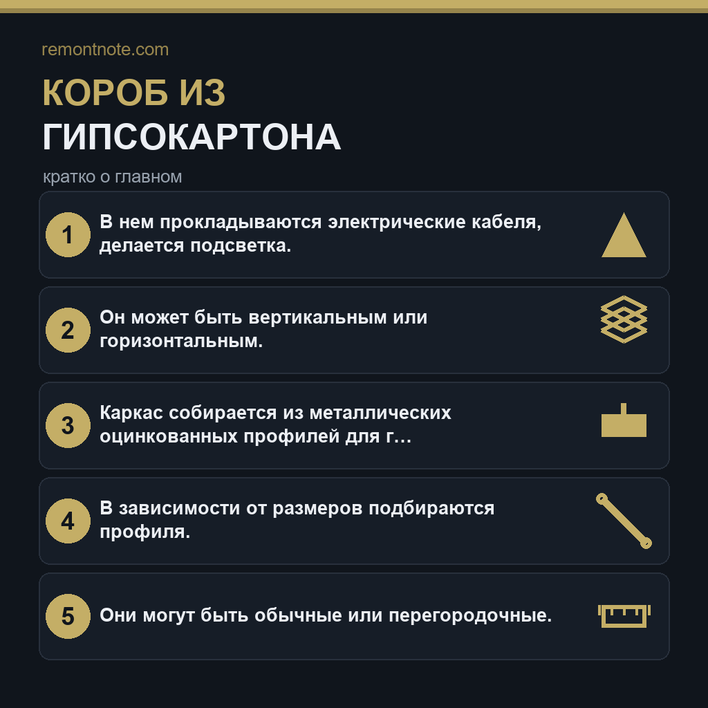 Короб из гипсокартона