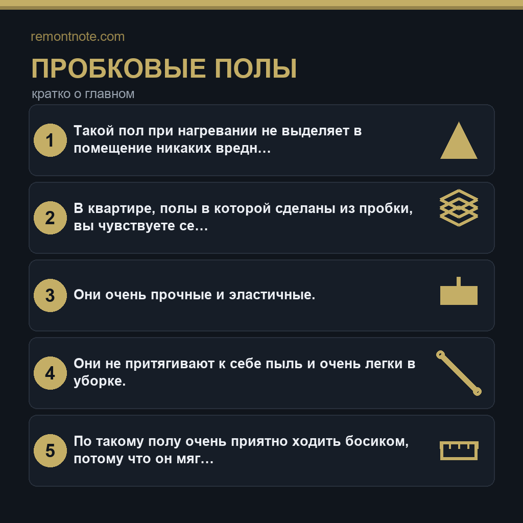 Пробковые полы