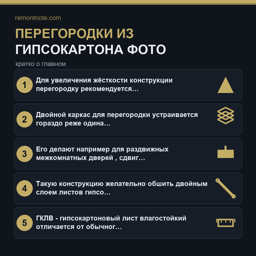 Перегородки из гипсокартона фото