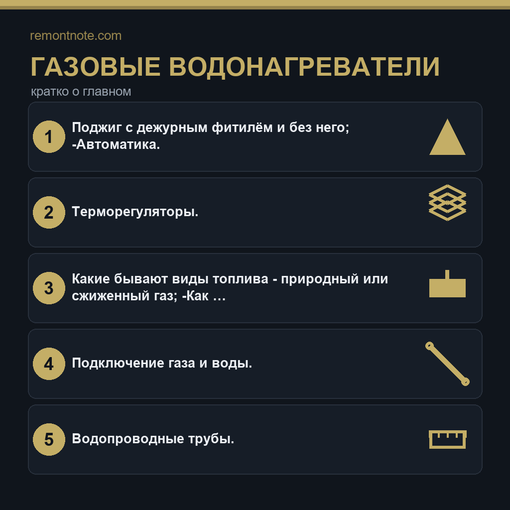 Газовые водонагреватели