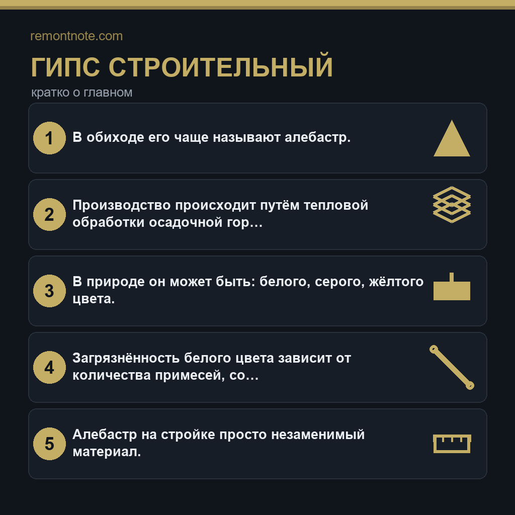 Гипс строительный